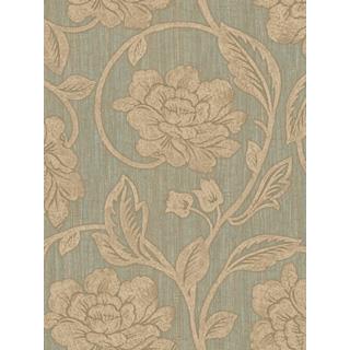 Seabrook Designs LE20404 Leighton Acrylic Coated Floral Wallpaper